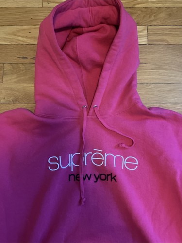 Supreme classic hoodie pink - classic,